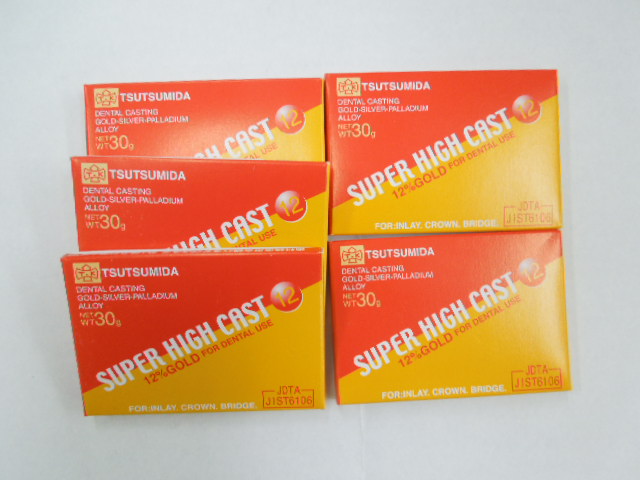 未使用品　歯科用金属材料　堤田貴金属　スーパーハイキャスト12
