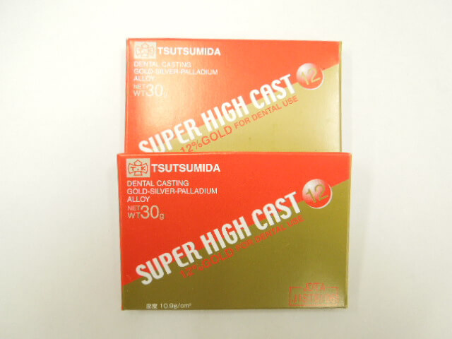 未使用・未開封 歯科用金属金パラ　堤田貴金属スーパーハイキャスト12