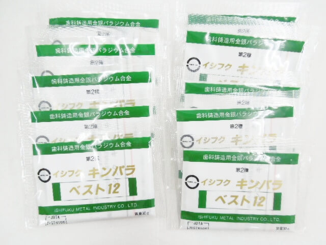 未使用・未開封 歯科用金属12％金パラジウム　石福キンパラベスト12