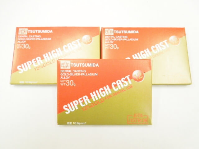 未使用・未開封　歯科金属12％金パラ　堤田貴金属　スーパーハイキャスト12