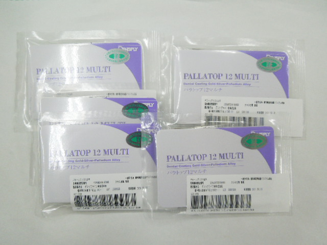 歯科金属材料　12％金パラ　デンツプライ三金パラトップ12マルチ
