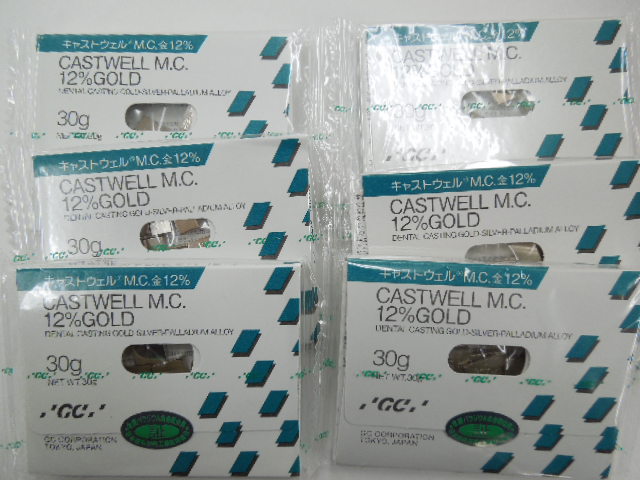 歯科金属　12％金パラジウム　GC キャストウェルm.c