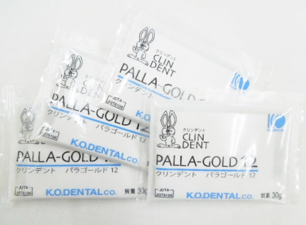 歯科用金属12％金パラジウム KOデンタル クリンデント パラゴールド12