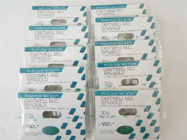 歯科材製品　金パラジウム合金　GC キャストウェルmc12%