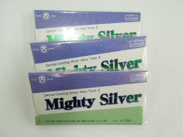 歯科用鋳造用金属 銀合金 大浦貴金属 マイティシルバー