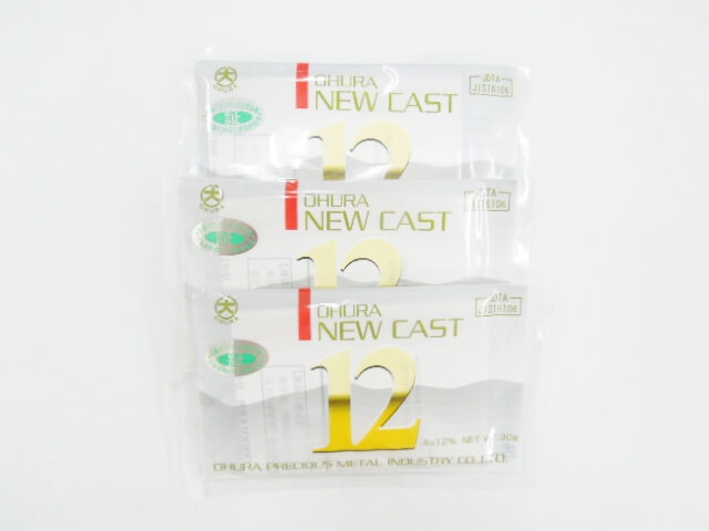 歯科金属合金　12％金パラジウム　大浦貴金属ニューキャスト12